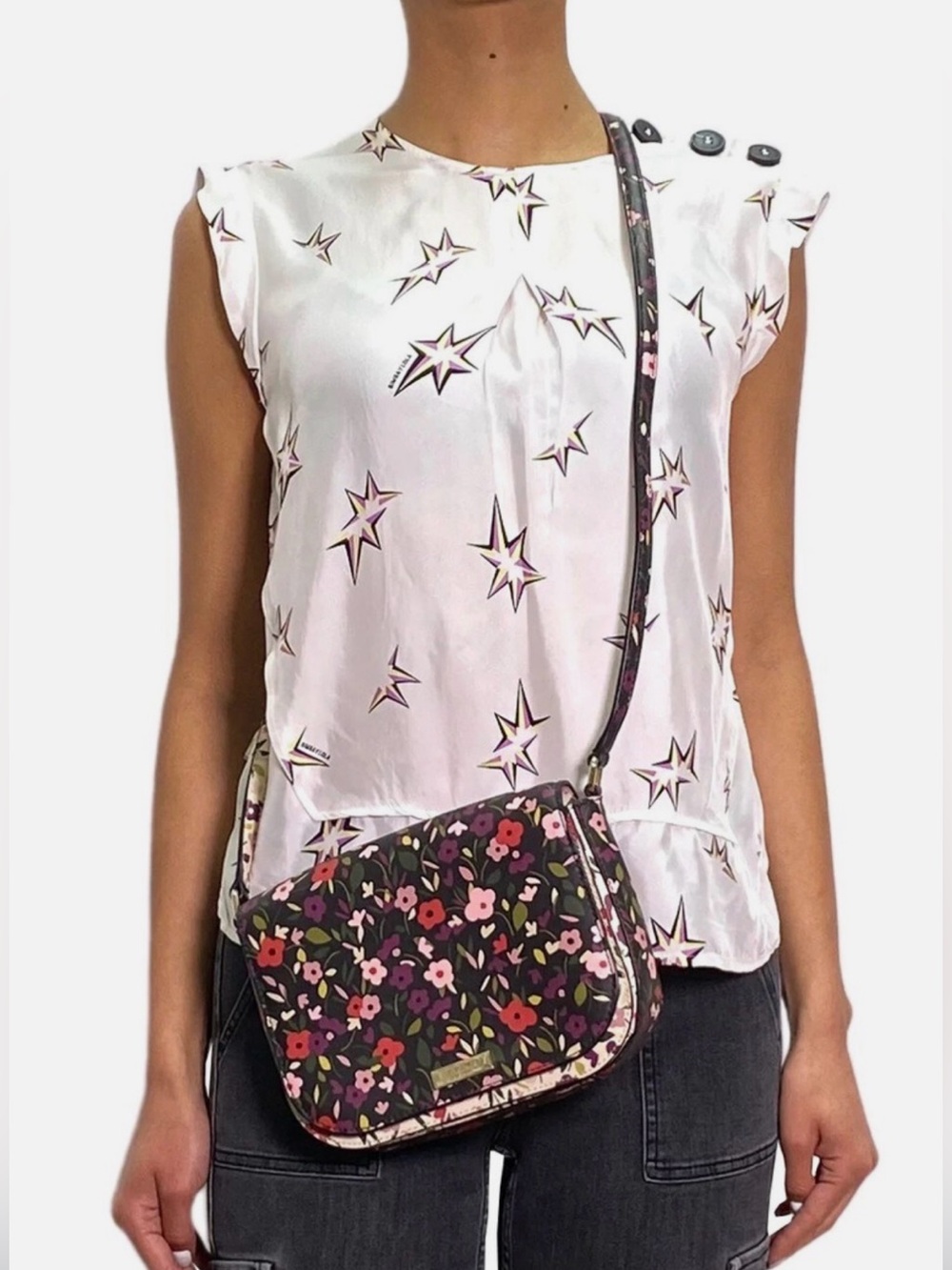 Kate Spade Laurel Way Boho Floral Large Carsen Crossbody Bag & Dustbag NWOT